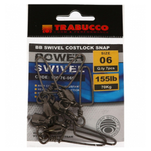 Карабин с вертлюгом Trabucco Power BB Swivel №06