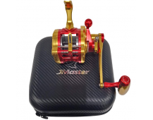 Катушка Jigging Master Gangster Underhead PE5 Deep Sea LH #Титан/Красный/Золотой